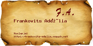 Frankovits Adélia névjegykártya